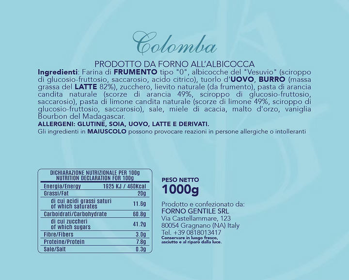 Colomba all'Albicocca - Forno Gentile Gragnano